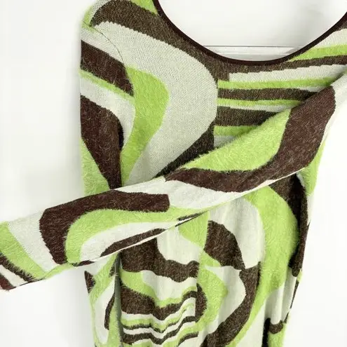 House Of Sunny Land Cruise Hockney Midi Dress Size 10 NWT Brown