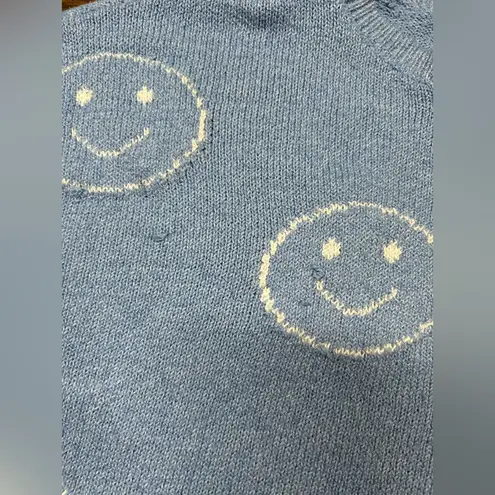 Sincerely Jules Size S Blue 2 Piece Smiley Cropped Sweater & Wide Leg Pants - Image 6