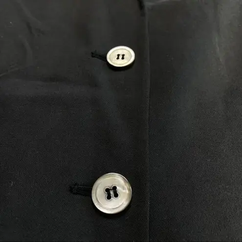 Milano Silk Wool Embroidered Blazer Black Size 8