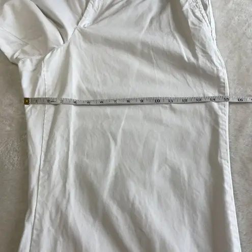 Gap Outlet Straight Leg Chino Pants Womens Size 20 White Flat Front High Rise