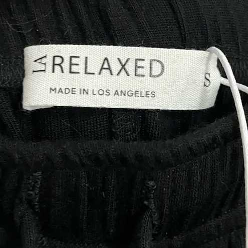 LA Relaxed • NWT Luxe Jersey Knit Black Maxi Skirt