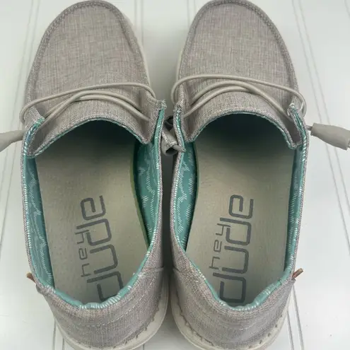 Hey Dude  Wendy Chambray Athletic Shoes Size 8