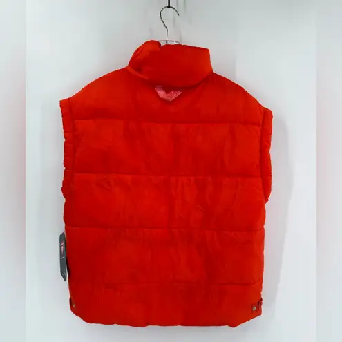 Free People NWT  FP Movement In A Bubble Puffer Vest in Flame Size xs thumbnail 4