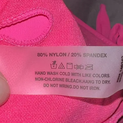 Catherine Malandrino Catherine Malandrino Size XL Halter One piece Swimsuit NWT NEW Hot Pink Bow