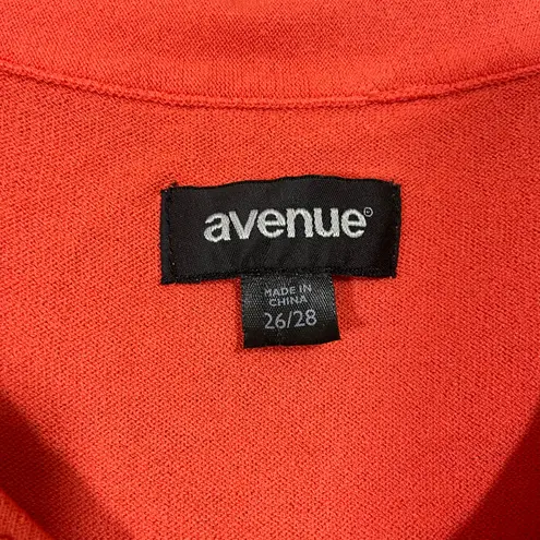 Avenue Women's Plus Size Orange Lightweight Sleeveless Sweater Vest - Size 26/28