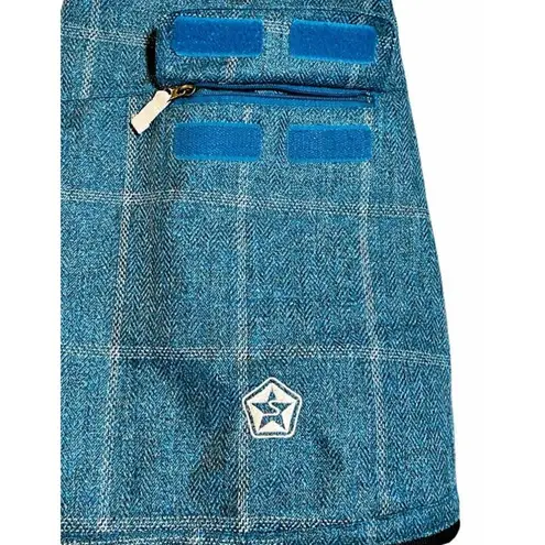 SESSIONS Switch Window Ridge Series Blue Plaid Waterproof Pants ~ Women's SMALL