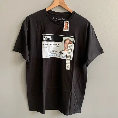 NWT Dwight from The Office Security Threat Black T