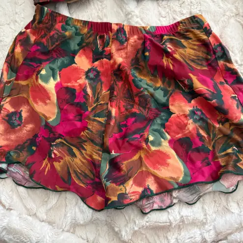 Jantzen Vintage 70s Swimsuit Floral Bikini Top High Waist Bottoms Retro 12 S/M