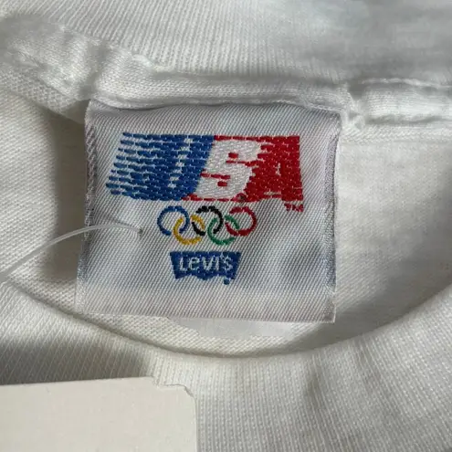 Deadstock 1984 Levi’s USA Olympics Tee Small Los Angeles Red White Blue Striped