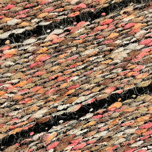 R FASHION Apparel Thread Textured Knit Cardigan Sweater Jacket Fringe Size L/XL Black Size L