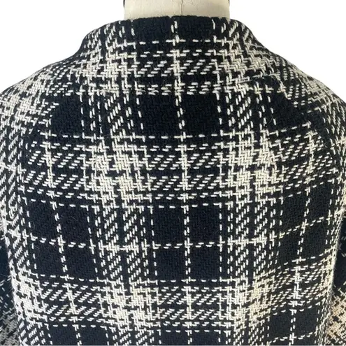 Rafaella Black White Plaid Coat | Parisian Chic Winter Jacket | Classic Old Money Style