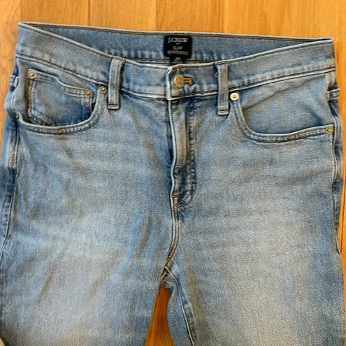 J.Crew  Jeans Slim Boyfriend Light Wash Straight Leg Size 28