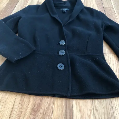 Alfani Womens Knit Open Front Button Blazer XS