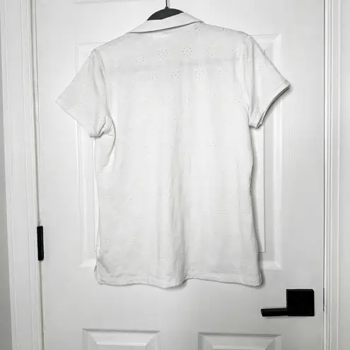 Lady Hagen Women's Eyelet Dolman Sleeve Golf Polo Shirt NWT Size M Athleisure