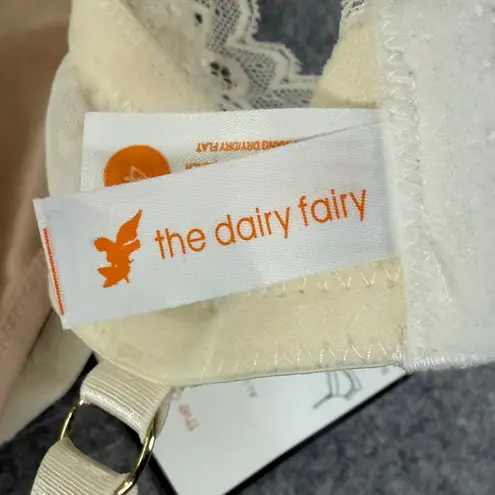 The Dairy Fairy Ayla Nursing Bra Women 4 L Cream Lace Pumping Handsfree Feminine Size L
