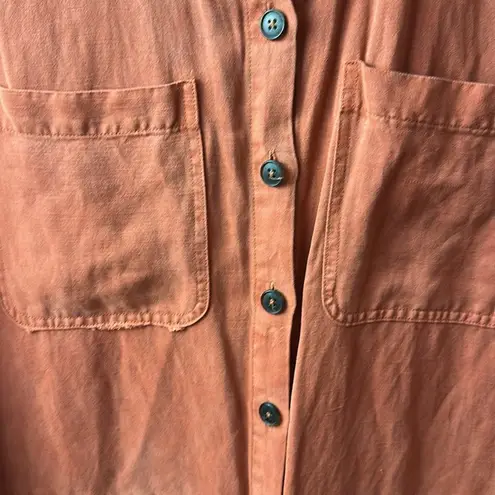 Marine layer Charlie Utility Jumpsuit Women's XS Rosewood Orange Linen
Blend