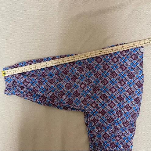 Rachel Comey Holt Jumpsuit Purple Print Cotton Maximalist Artsy Edgy Baggy Boho Blue Size 6