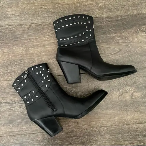 Harley Davidson  Studded Leather Heeled Boots