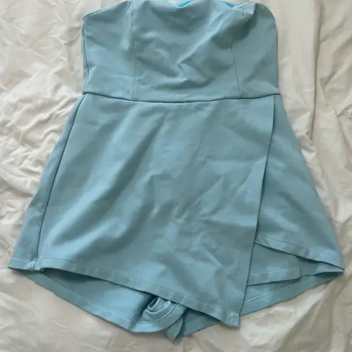 superdown light blue revolve romper