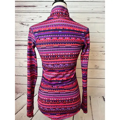 Nike  Pro half zip pullover shirt Small Dri-Fit Running‎ Geometric Jacket Fleece