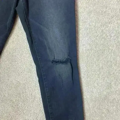 Kut From The Kloth  black button front Donna high rise fab ab ankle skinny jeans