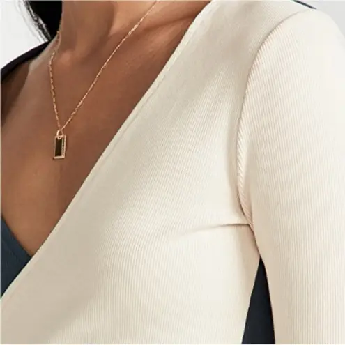 THE Upside Luna Kyra Wrap Top Size Large Blue