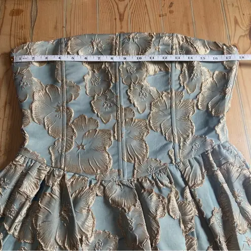 NWOT Lulus Delightful Dreamer Light Blue Jacquard Bubble