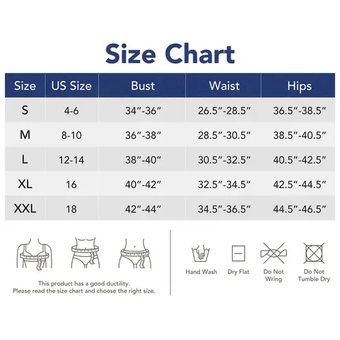 Shaperin Tummy Control Deep V Neck Shapewear Swimsuit Black Women’s Size XL