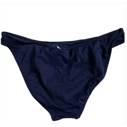 Peixoto Bikini Bottom Womens Small Navy Swimwear Cheeky V Front Low Rise Lined Blue