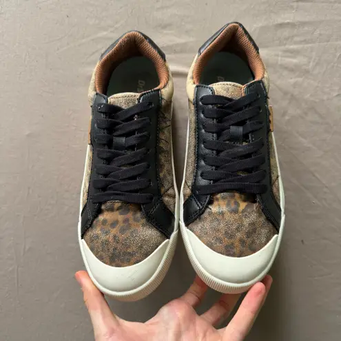 Dr. Scholls Time Off Platform Leopard Print Sneakers