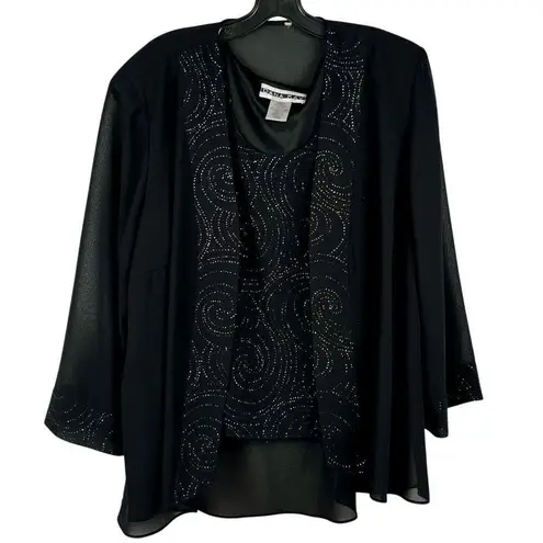 Dana Kay Black Swirl Jacket Tank Set 20WP Size 20W