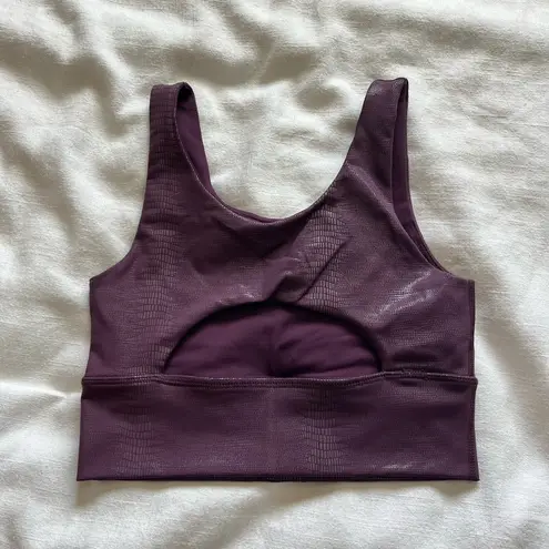 DYI Purple Crop Sports Bra