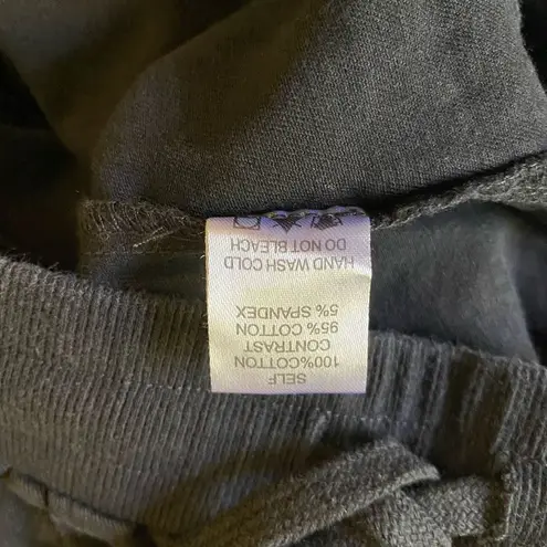 White Birch High Rise Joggers Black Drawstring Flap Pockets Women’s Size XL