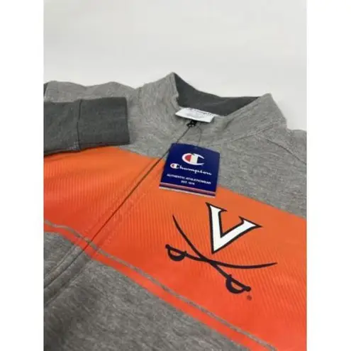 Champion NEW Virginia Cavaliers  Gray Pockets Full Zip Jacket Men's‎ Large NWT