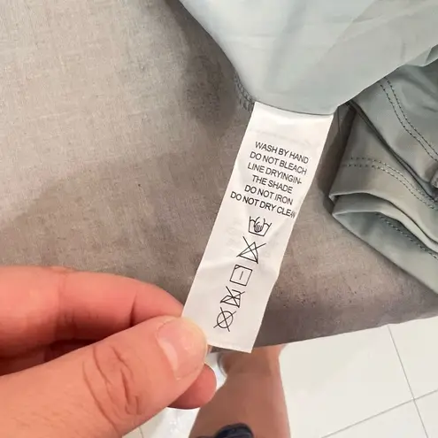 Stretchy Gray Shorts Lined Nylon Blend Tennis Skirt Skort Size Small