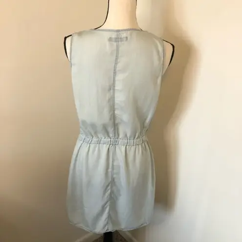 Harper Chambray Button Down Mini Dress