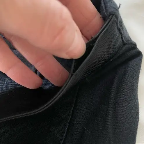 Soft Surroundings Black Pull On Wooden Button Pants Size Small