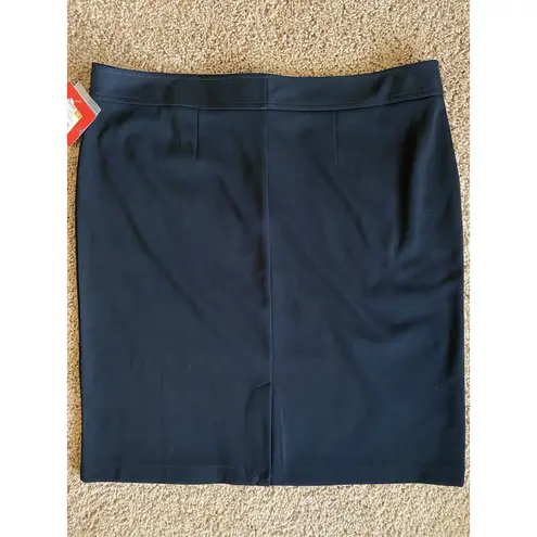 Isaac Mizrahi  Target Ebony Solid Black Classic Pencil Skirt Womens 16 NEW NWT - Image 8