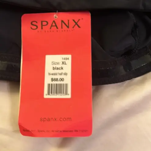 Spanx  xl high waist half slip nwt $68 shorts underneath strapless