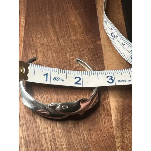 Mexico Sterling Silver Dolphin Cuff Bracelet 21 Grams