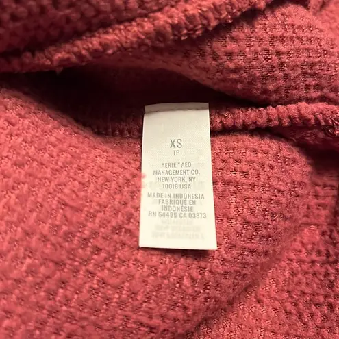 Aerie  Women’s 1/2 Zip fleece Sherpa pullover rose / pink Size XS NWT