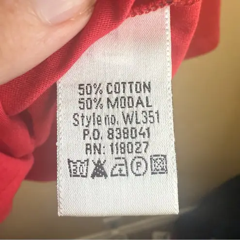 Boden Womens Scoop Neck Classic 3/4 Sleeve Shirt Size 16 Layering Capsule Piece Pink