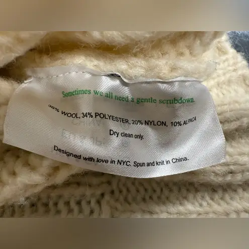 MM.LaFleur M.M. LaFleur The Somers Sweater Alpaca / Wool Size M Ivory Cream - Image 4