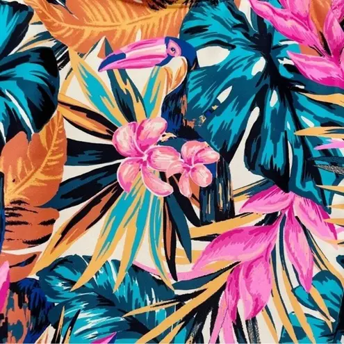 Decree NWT Tropical Print One Piece Swimsuit Women's Size Small Summer Vacation