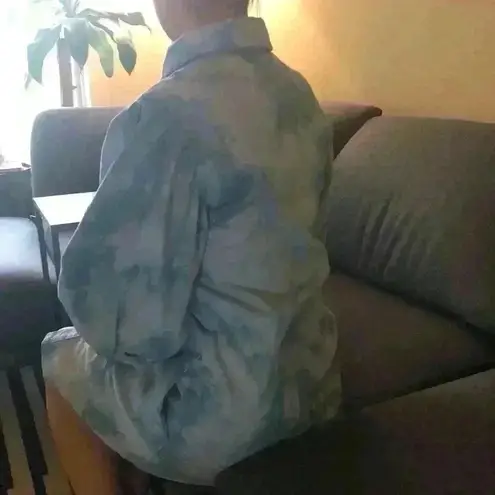 Something Navy Eleanor Puff Denim Dress