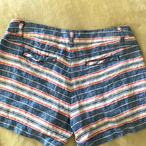 British Khaki linen shorts