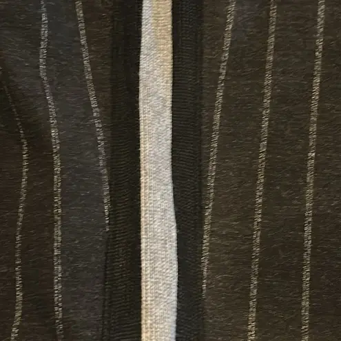 Lysse Lyssé Women’s Pull On Black with Pinstripes + Grey & Black Side Stripes - Size L