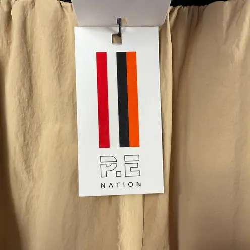 NWT P.E Nation Azzurra Wide Leg Pant in Beige Size Extra Small Tan
