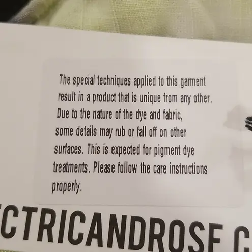 đź’•ELECTRIC & ROSEđź’• Linda Crop Top ~ Onyx Lavender Glow Tie Dye Pattern XS NWT Black