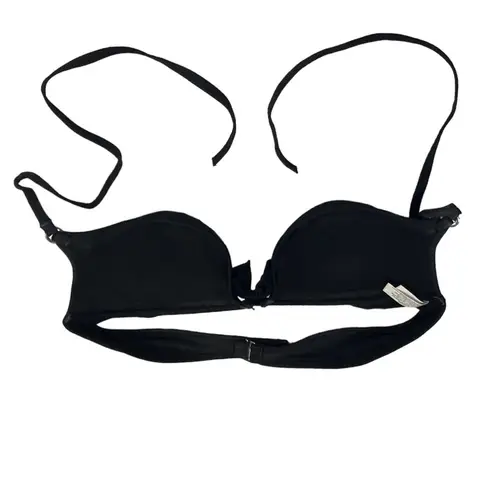 Women’s Aqua Swim La Vie en Rose Aqua Bra Top Black Bikini Top Size XL
